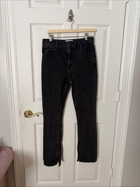 Abercrombie & Fitch Black Skinny Jeans high rise with open leg size 28/6